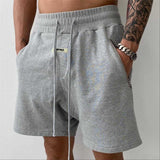 Men's Shorts High Street Retro Casual Fashion Cotton Double Zipper Five Point Pants New Summer Sports Fitness Loose Shorts