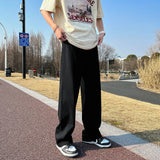 Spring Cotton Casual Pants Men Fashion Multicolor Wide Leg Pants Men Streetwear Loose Hip Hop Straight Pants Mens Trousers M-2XL