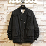 Hip Hop Fashion Oversize 8XL Casual Men's Black Red Bomber Streetwear Baseball Uniform Jackets For Spring Autumn Clothes
