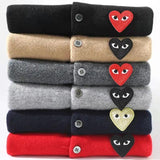 V Neck Men's Wool Cardigan Sweater Spring Autumn men Cardigan Men Cute heart Cardigan Man Wool Cardigan love heart man cardigan