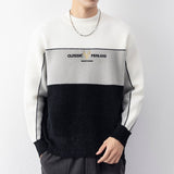 High Quality Korean Fashion Sweater Men Winter Casual Mink Cashmere Pullovers Mens Soft Warm Handsome Knitwear Male Tops