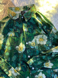 Japanese Retro Shirt Oil Painting Print Long-sleeved Tops Men Women Couple Vintage Loose Oversize Blouse Unisex Hawaiian Shirt