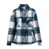 Foesce Plaid Jacket Men Autumn Winter New Casual Fleece Warm Shirt Coats Male Regular Outerwear Coats