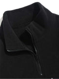 Hoodie for Men Polar Fleece Sweatshirts Letter Embroidered Turtleneck Streetwear Pullover Zipper Warm Unisex Sweats NEW
