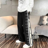 Harajuku Wide leg Oversize Pants Men Streetwear Clothes Side Split Skateboard Pants Loose Casual Trousers