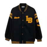 American retro alphabet embroidery jackets coats men's new Y2K street hip-hop baseball suit couple casual trend jacket top