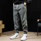 Spring Autumn New Fashion Temperament Trend Solid Color Pants Men Versatile Korean Simple Korean Loose Trousers Male Sweatpants