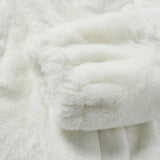 Foesce Men Rabbit Fur Jacket Coats Hip Hop Cross Letters Winter Fleece Jacket Streetwear Casual Harajuku Coat Zip Up Fashion Outerwear