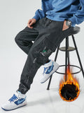 Winter Thick Warm Fleece Cargo Jeans Men Black Denim Joggers Baggy Harem Pants Casual Stretched Jean Trousers Plus Size 8XL