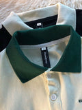 Foesce Vintage Short Sleeve Tees for Men  Summer New  Collar American Letter Baggy Women T-shirt Student  Button Preppy Tops
