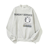 Kendall Jenner Pullovers Hoodies Jesus Is King Letters Printed Pullover Sweatshirt for Men Plus Velvet Kanye West Sweatshirts