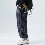 Plaid Harem Pants Men Clothing Joggers Men Pants Trousers Japanese Fashion Sweatpants S-5XL Streerwear