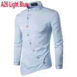 Embroidery Shirt Men Brand New Long Sleeve Mens Dress Shirts Casual Slim Fit Button Down Chemise Homme Camisetas Hombre