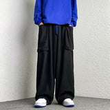 High Street Corduroy Oversized Men's Harem Pants Fashion Design Loose Straight Casual Trousers Drawstring Hip Hop Pants
