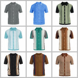 Summer Men's Luxury Clothing Knit Short Sleeve Polo Shirt Casual Streetwear Lapel Button Down Cardigan Breathable Tops
