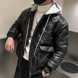 Winter Jackets Solid Color Korean Detachable Hat Loose Cotton Padded Clothes Thickened Warm Jacket Kurtka Zimowa Men Parka Homme