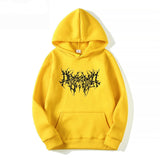 Foesce  New Retro Print Hoodies Men Women Casual Aesthetic Hip Hop Long Sleeve Loose Sweatshirt Harajuku Gothic Oversized Pullovers Tops