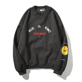 Kendall Jenner Pullovers Hoodies Jesus Is King Letters Printed Pullover Sweatshirt for Men Plus Velvet Kanye West Sweatshirts