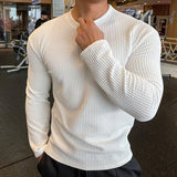 Men Fashion body-building Long Sleeve T-shirts O-Neck Solid Casual Spring Autumn Tees Men Shirt Loose Tops Streetwear Tee shirt