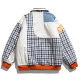 Men Women Hip Hop Baseball Jacket Coat Varsity Jacket Contrast Stitching Jacket Outwear Streetwear Tops Thick
