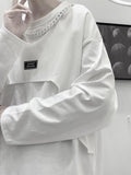 Long-sleeved T-shirt Men's Spring Autumn Hong Kong Style Trend High-end O-neck Sweater Men Women Harajuku Casual Bottoming Shirt