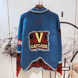 Ugly Christmas Sweater Korean Fashion Knitted Tassel Harajuku Streetwear Hip Hop Cardigan Casual Vintage Style Warm Cotton Tops