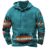 Vintage Indian Style Men's Hoodie Hooded Sweatshirt Unisex Harajuku Pullover New Jacket Oversized Casual Streetwear Tops