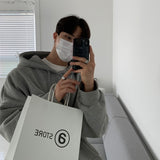 Winter Plush Hoodies Men Warm Fashion Casual Hooded Sweatshirt Men Streetwear Korean Loose Pullover Hoodie Mens Hoody M-2XL