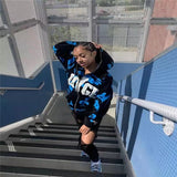 Foesce American High Street Purple Camouflage 3D Letter Loose Hoodie Women Y2K Harajuku Casual Oversized Sweatshirts Women Streetwear