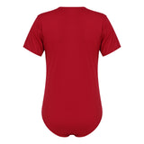 Mens Adults Press Crotch T-shirt Bodysuit One Piece Lingerie Adult Babies Diaper Lovers Pajamas Round Neck Short Sleeves Romper