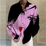 Fashion Leisure Shirts Button-Down Holiday Loose Party Polyester Printed Shirt Shirts Summer T Shirt Beachwear