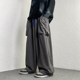 High Street Corduroy Oversized Men's Harem Pants Fashion Design Loose Straight Casual Trousers Drawstring Hip Hop Pants
