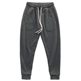 Knitted casual pants men's Japanese Retro Vintage drop feeling drawstring spring and autumn sports pants Leggings