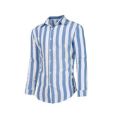 Spring Men Long Sleeve Social Fomal Shirts Slim Striped Shirt Blouses For Men Normal Top Oversized Elegant Shirt Male Clothes