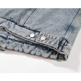 Kanye Denim Jacket Double Layer Thickened Retro Casual Warm Cotton Jacket For Men And Women