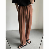 Autumn 5 Color Casual Pants Men Fashion Drawstring Wide Leg Pants Men Korean Loose Straight Pants Mens Trousers M-2XL