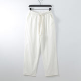 Foesce Pants Large Size Summer Men's Cotton Tall Big Sizes Wide Leg Linen Pant Oversized Jogger Trousers Male Plus Size Loose Pants Men