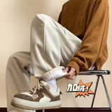 Winter Plush Thick Corduroy Pants Men Warm Fashion Pocket Cargo Pants Men Japanese Streetwear Loose Straight Pants Mens Trousers