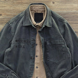 Foesce New Workwear Shirt Men's American Military Style Cotton Shirts Retro Cargo Thickened Autumn Casual Shirt Coat Tooling Lapel Tops