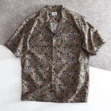 Vintage Cuban Collar Flower Full Print Beach Hawaii Shirt Men Clothing Button Up Shirt Women Summer Korean Streetwear Tops