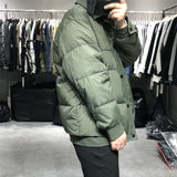 Mens Coat Fashion Hooded Keep Warm Jackets Autumn and Winter Plus Size Coat Portable Slim Male Outerwear Parkas