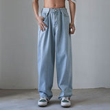 Foesce 4 Colors Baggy Jeans Men Fashion Casual Wide Leg jeans mens Harajuku Streetwear Hip Hop Loose Straight Denim Pants mens Trousers
