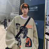 Foesce Hip Hop Men Sweatshirts Oversize Couple Clothing Graphic Male Pullovers Fashion Brand Jumpers Casual Hoodies