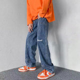 Men's Women's jeans Neutral Denim Trousers Loose Straight Men Jeans asthetic Man Jeans Pants for boy Casual Baggy hip hop