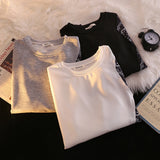 Stitching Sweatshirts Men's Print Round Neck Long-sleeved T-shirts Spring Autumn New Loose Casual Pullovers Hoodie Male