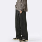 Blue Black Baggy Jeans Men Fashion Retro Straight Jeans Men Japanese Streetwear Hip-hop Loose Denim Pants Mens Trousers S-2XL