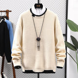 Fall Winter New Men Handsome Soft Warm Sweater Mens Top Quality Pullover Men's Trendy Knit Thick Sweaters Male Brand Jumper