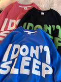 Flocking Klein Blue Shirt Vintage Embroidered Letters Short-sleeved T-shirt Summer Trend Hong Kong Style Y2K T-shirt Streetwear