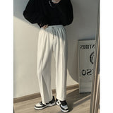 Autumn 5 Color Casual Pants Men Fashion Drawstring Wide Leg Pants Men Korean Loose Straight Pants Mens Trousers M-2XL