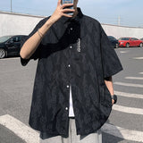 Men's Plaid Long Sleeve Shirts Art Style Autumn Korean Shirt Woman Fashion Trend Casual Oversize Shirt Quality Clothing New